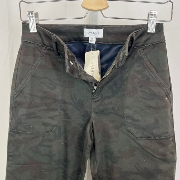 NWT EVEREVE Size 25 Julia Utility Jogger Pants Zip Ankle Camouflage Midnight - Picture 9 of 10